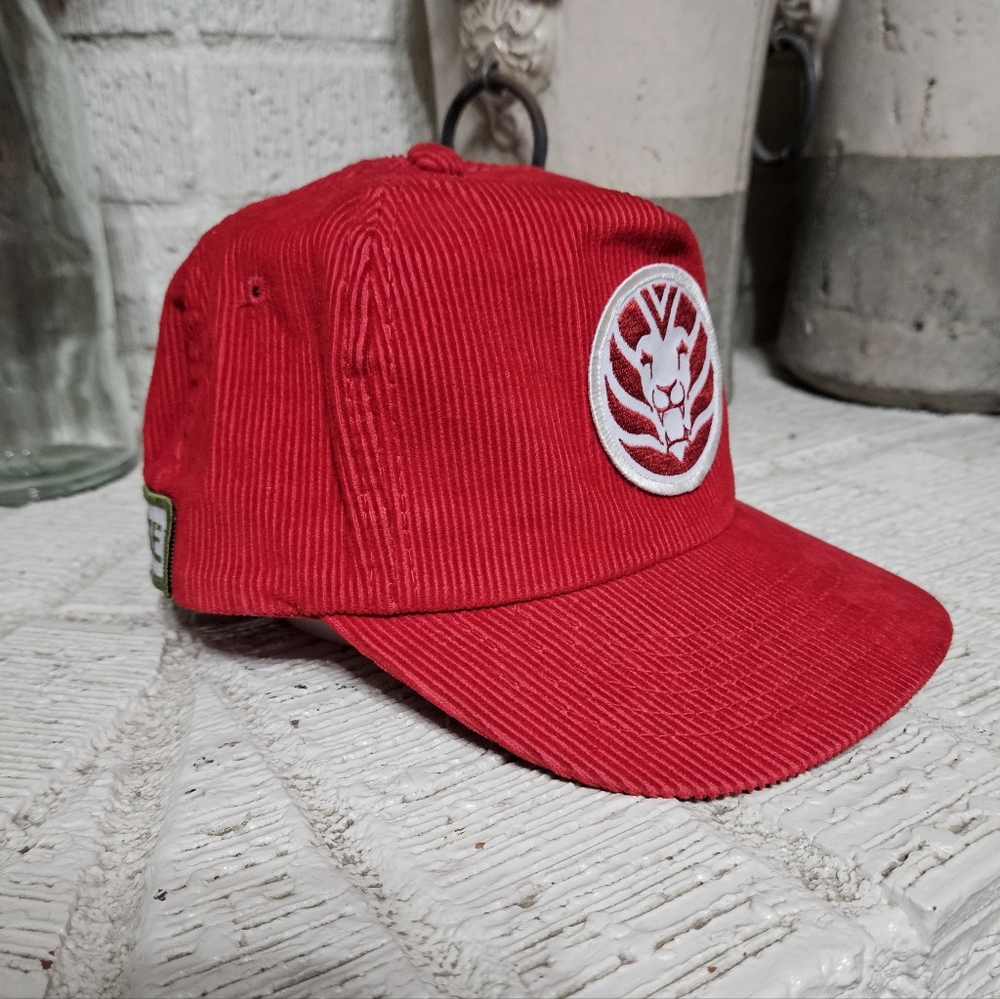 Vintage Red Corduroy Hat
